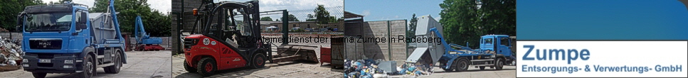 Containerdienst der Firma Zumpe in Radeberg